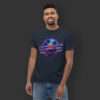 RetroSynth Lazersteel Records Men's Classic Tee - Image 4